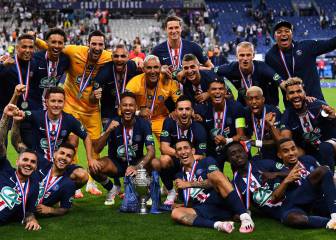 El PSG, campeón de la Copa de Francia; Mbappé, lesionado