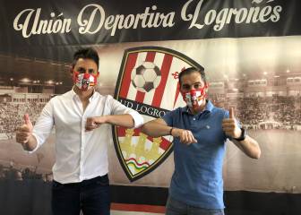 Sergio Rodríguez en el Logroñés en su estreno en LaLiga SmartBank