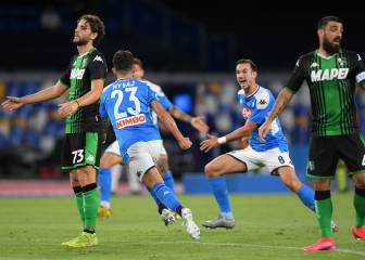 El Nápoles triunfa… ¡con cuatro goles anulados al Sassuolo!