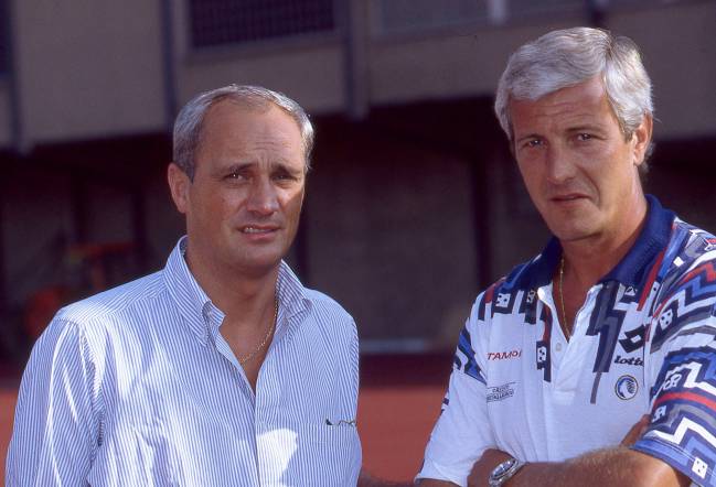 Percassi y Marcello Lippi en la temporada 1992-93.