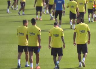 El Barça volvió a trabajar con la mirada puesta en el Nápoles