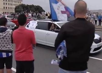 La afición del Depor salió a la calle para manifestarse por el Caso Fuenlabrada