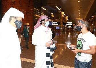 La presentación de Cazorla, marcada por el COVID-19