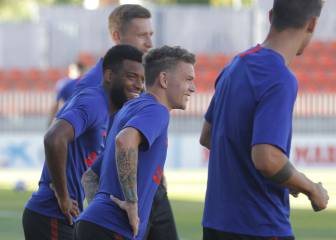 La plantilla del Atlético pasó los test de coronavirus de la UEFA