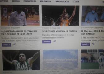La sección de baloncesto ya es protagonista en la web del club