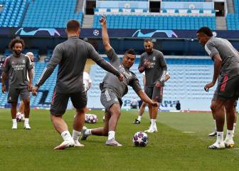 El Madrid entrenó en el Etihad Stadium a 24 horas del partido