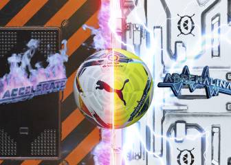 Los nuevos balones de LaLiga: uno blanco y otro limón flúor