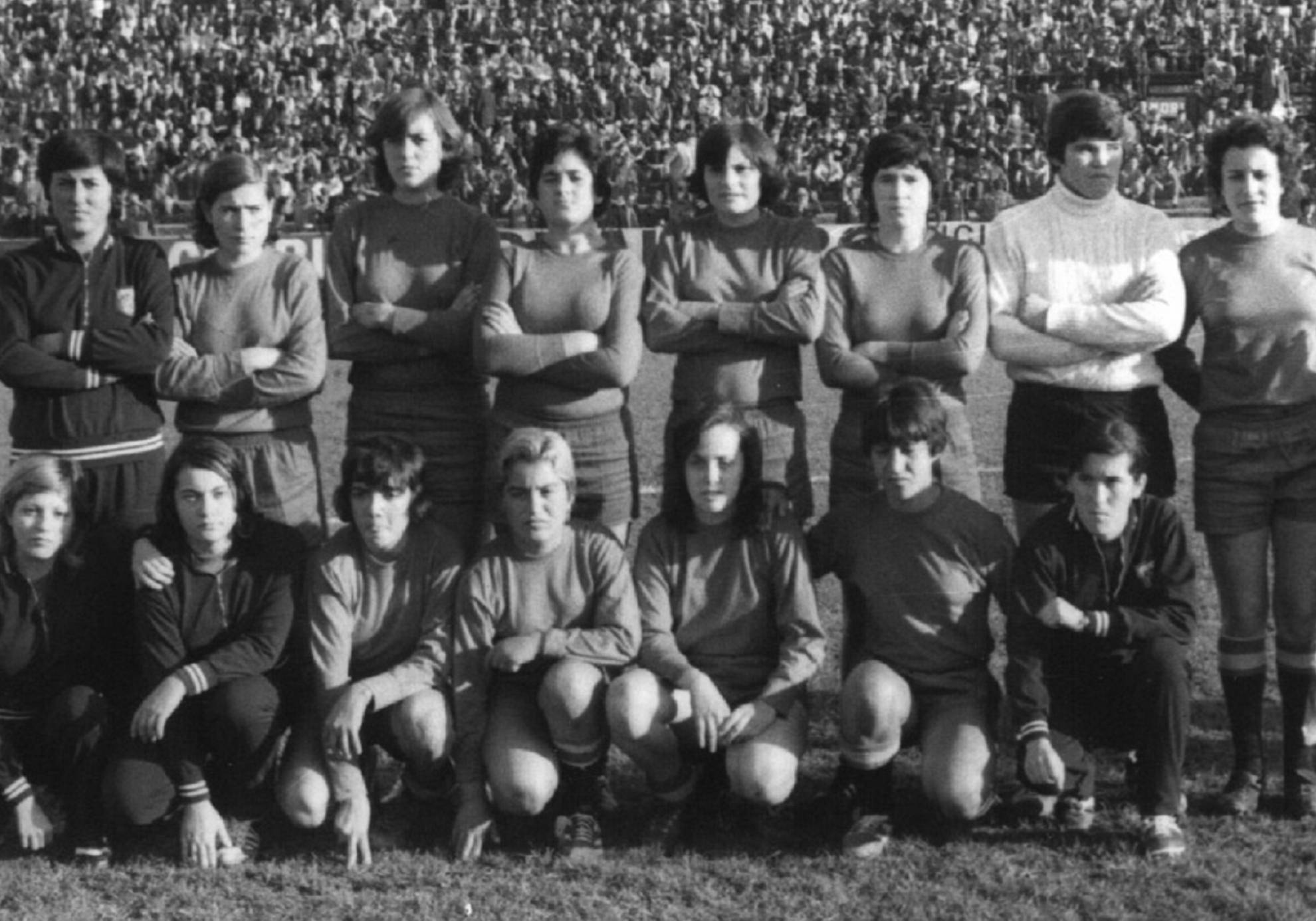 La Selección Española Femenina, en 1971.