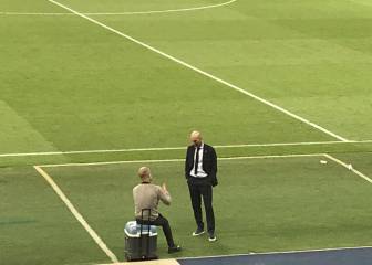 La imagen de Zidane y Guardiola en el Etihad que se ha hecho viral