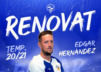 El Sabadell se asegura el gol: Edgar Hernández renueva