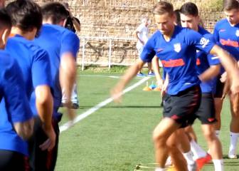 El Atleti ultima los detalles para el partido ante el Leipzig