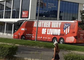 El Atlético viajará a Lisboa el lunes por la tarde