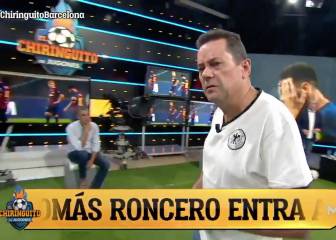 Es historia viva de la televisión y gozo madridista en vena: así entró Roncero en 'El Chiringuito'