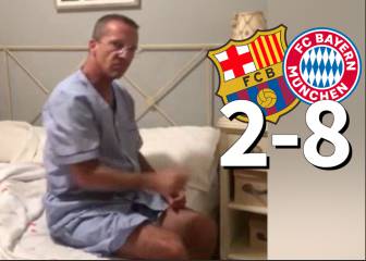 Lleva 700.000 reproducciones y sube como la espuma: Soria en pijama conmocionado por el 2-8