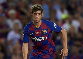La situación de la plantilla: Sergi Roberto en la rampa de salida