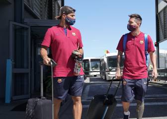 Messi, Suárez y Jordi Alba se aíslan de la crisis en la montaña