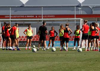 El Atlético vuelve a entrenarse a cinco días de la Champions