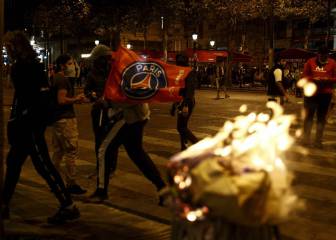 Altercados alrededor del Parque de los Príncipes durante la final