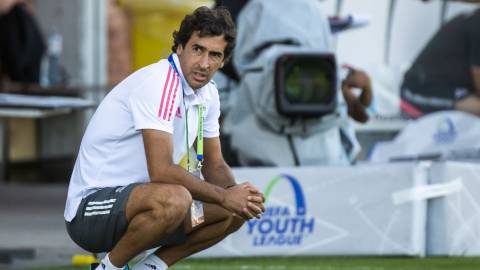 Raúl, técnico del Real Madrid Juvenil.