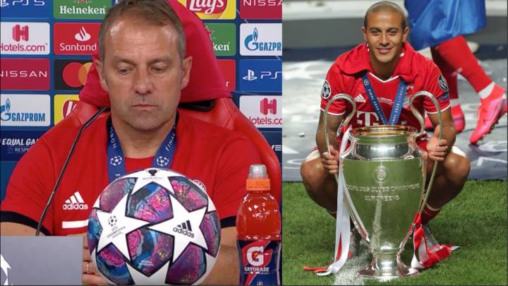 El comentario de Flick sobre el futuro de Thiago que dejó a cuadros la sala de prensa