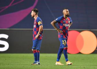 Vidal sale en apoyo de Messi: 