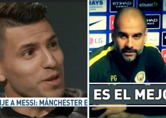 ¿Al City?: los halagos de Guardiola y el Kun a Messi