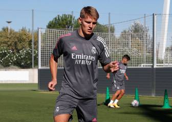 James se ausenta en el regreso y Odegaard ya trabaja de blanco