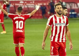 El tridente del Girona, en la rampa de salida