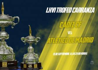 El LXVI Trofeo Carranza, a partido único: Cádiz-Atlético de Madrid