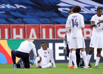 Mbappé da el susto ante Suecia