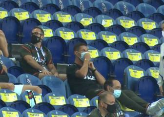 Crisis sanitaria y Cristiano hace esto en la tribuna: ¡le tuvieron que llamar la atención!