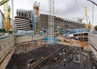 Así siguen las obras de remodelación del Bernabéu