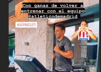 Arias se entrena en casa a la espera de poder incorporarse al grupo