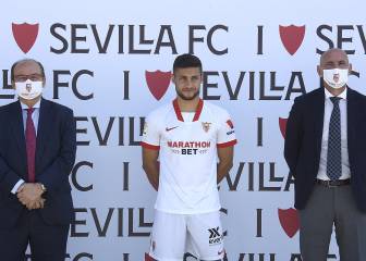 Óscar Rodríguez, presentado como jugador del Sevilla