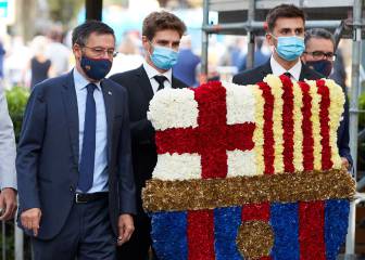 Bartomeu, en la ofrenda floral de la Diada