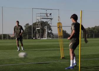 Último entrenamiento del Atlético en Los Ángeles de San Rafael por un positivo