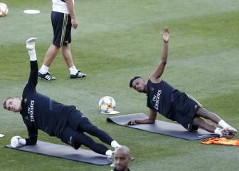 Rodrygo y Lunin, en el Castilla