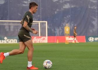 Sin Simeone... máxima intensidad en el entrenamiento del Atlético