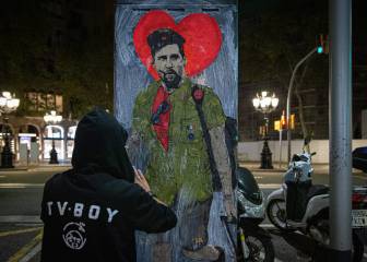 Arrancan el graffiti de Messi emulando al ‘Che’