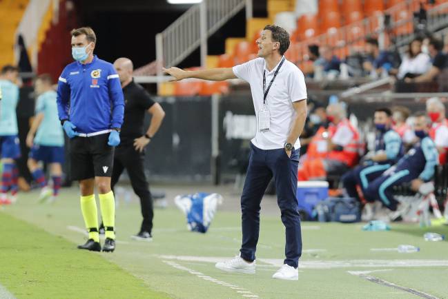 Javi Gracia, en el partido ante el Levante.