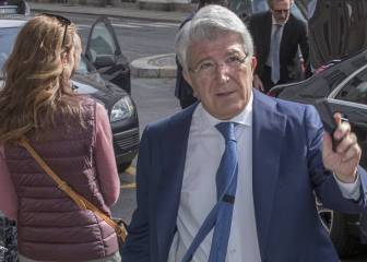 El Atleti se entrenó con la visita matinal de Enrique Cerezo