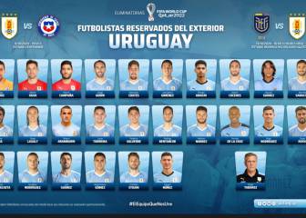 Uruguay, con Luis Suárez y sin Cavani a las Eliminatorias