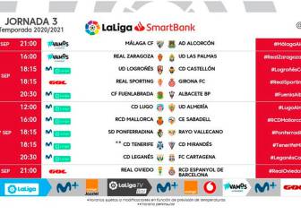 Horarios de Segunda en la J3: el Málaga-Alcorcón, en viernes, y el Oviedo-Espanyol, en lunes