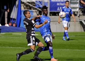 Mirandés y Oviedo empatan a todo bajo la lluvia de Anduva