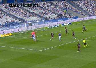 Y Courtois se hizo gigantesco: enorme paradón para salvar al Madrid