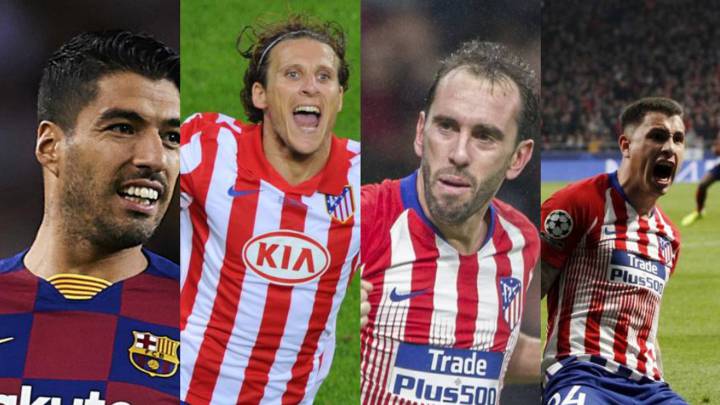 Algunos de los uruguayos que han jugado en el Atlético