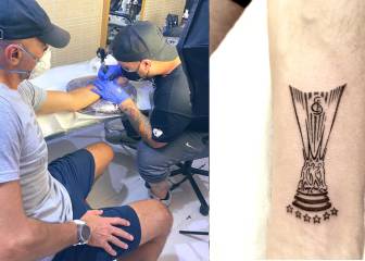 Promesa cumplida: Monchi se tatúa la Sexta Europa League