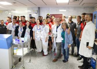 El Tenerife cobró por las visitas solidarias de sus jugadores