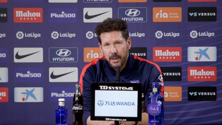 Simeone: "No me detengo en las críticas y tampoco en los halagos"