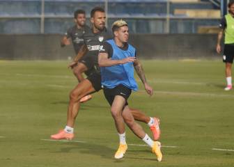 Mejías se estrena “con muchas ganas de jugar en La Rosaleda”